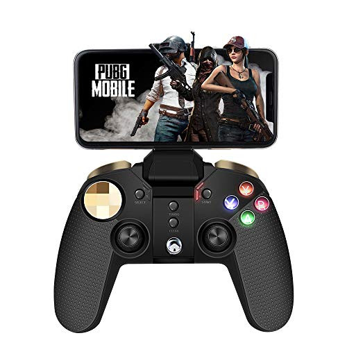 Mobile Game Controller, PowerLead PG-9118 Wireless Bluetooth Gamepad Joystick Game Controller for PUBG Compatible iOS Android Mobile Phone PC Android TV Box