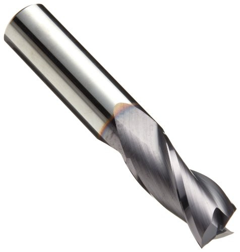 Niagara Cutter N86010 Carbide Square Nose End Mill, Inch, TiAlN Finish, Roughing and Finishing Cut, 30 Degree Helix, 3 Flutes, 2.5" Overall Length, 0.250" Cutting Diameter, 0.250" Shank Diameter
