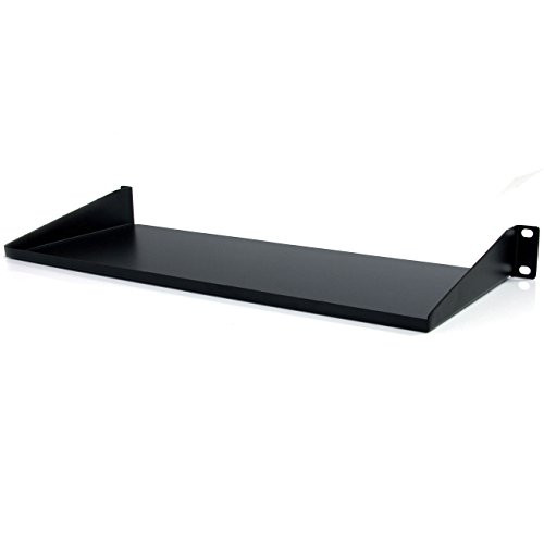 StarTech.com 1U Server Rack Shelf  19 Inch - Steel - Rack Mount Shelf for Your Server Rack or Data/Network Cabinet (CABSHELF1U)