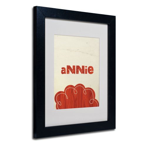Annie by Megan Romo Canvas Wall Artwork, Black Frame, 11 by 14-Inch