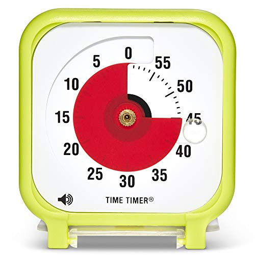 Time Timer Original 3 inch; 60 Minute Visual Timer  Classroom Or Meeting Countdown Clock for Kids and Adults (Lime Green)