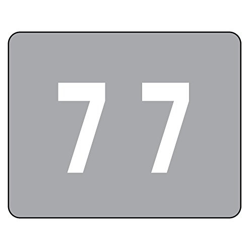 Smead DCCRN Numeric Color-Coded Numeric Labels, Number 7, Gray, 500 Labels per Roll (67347)