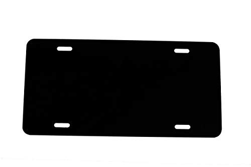 Black - Plastic License Plate Vinyl Blank - .020 - Laser Cut and Made in USA
