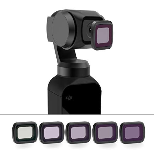 RCGEEK Compatible with DJI OSMO Pocket Filter Camera Lens Filter ND4/PL ND8/PL ND16/PL ND32/PL CPL Filters Accessories for OSMO Pocket Camera Handheld, 5 Piece