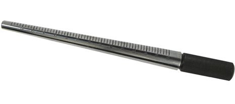 13" Ungrooved & Marked Ring Mandrel , Solid Polished Steel, Marked 1 to 16 Wire Wrapping Tool By Best Jewelry Supply