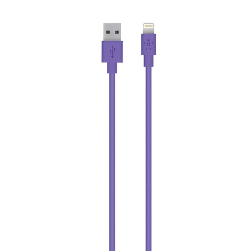 Belkin Apple Certified MIXIT Lightning to USB Cable, 6.6 Feet / 2 Meters (Purple)