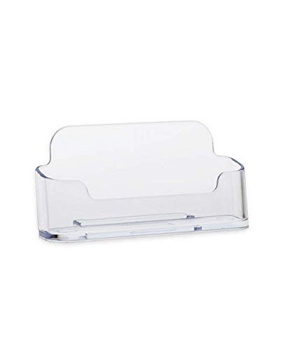 Source One 10 pack Premium Clear Business Card Holders Stands
