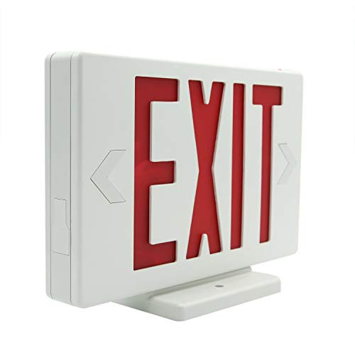 HYD-Parts LED Exit Sign Emergency Light,UL Certified - Hardwired Red LED Exit Sign, Modern Design - Battery Backup - Emergency Fire Safety HYD-Parts LED Exit Sign Emergency Light,UL Certified - Hardwired Red LED Exit Sign, Modern Design - Battery Backup - Emergency Fire Safety