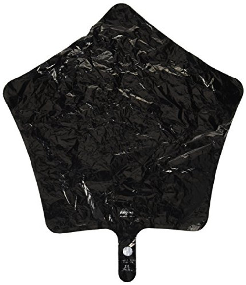 Anagram International Star Foil-Flat-Balloon, 19", Black Anagram International Star Foil-Flat-Balloon, 19", Black