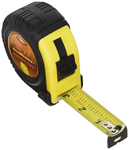 25FT. x 1"wide Rubber Covered Case TAPE MEASURE Power Locking