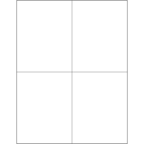 Tape Logic Laser Labels, Rectangle, 4 1/4" x 5 1/2", White, 400/Case
