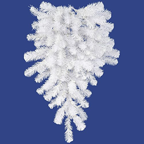 Vickerman Crystal Spruce Teardrop-Unlit, 42-Inch, White