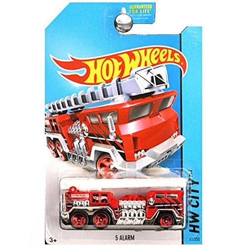 Hot Wheels 2014 Hw City Hw Rescue Red 5 Alarm Fire Truck 41/250 Hot Wheels 2014 Hw City Hw Rescue Red 5 Alarm Fire Truck 41/250