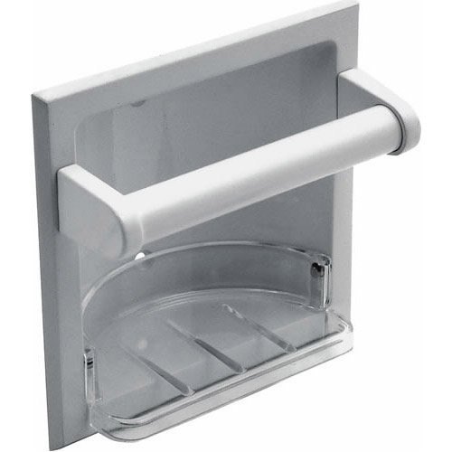 MINTCRAFT L770H-51-07 Soap Holder/Grab Bar, White Coral