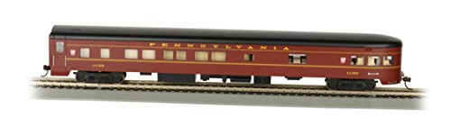 Bachmann Industries PRR Smooth-Side Observation Car with Lighted Interior (HO Scale), 85' Bachmann Industries PRR Smooth-Side Observation Car with Lighted Interior (HO Scale), 85'