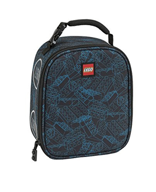 LEGO Kids Blue Print Lunch Backpack, Black, One Size LEGO Kids Blue Print Lunch Backpack, Black, One Size