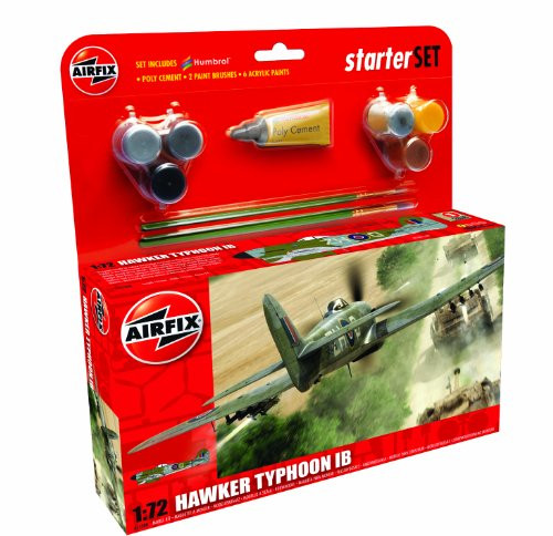 Airfix Hawker Typhoon IB Starter Building Kit, 1:72 Scale