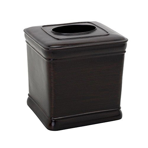 Zenna Home, India Ink Marion Tissue Box Cover, Oil Rubbed Bronze