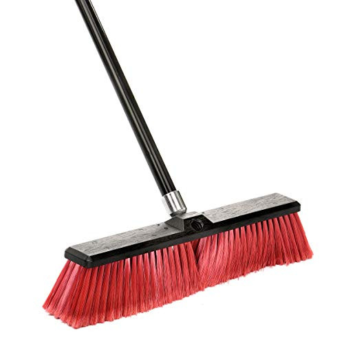 Alpine Industries Smooth Surface Push Broom (18 Inch)