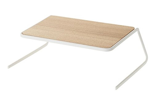 YAMAZAKI home 2446 Dish Riser, Small, White