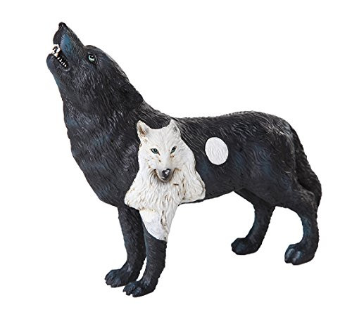 Pacific Giftware The Wolf Spirit Collection Dark Moonlit Night Black Howling Wolf Spirit Collectible Figurine