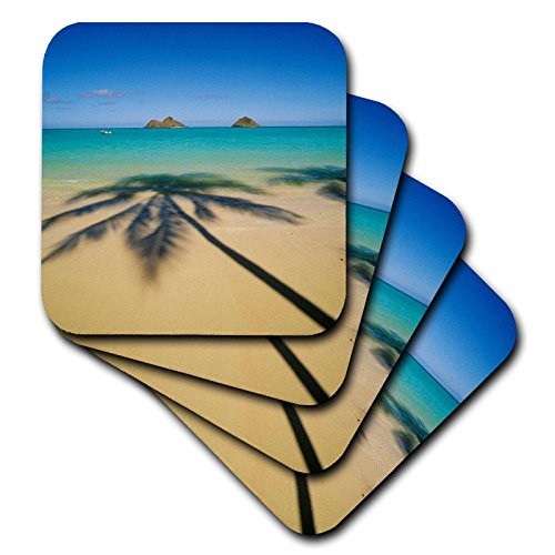 3dRose CST_89769_3 USA, Hawaii, Kailua. Lanikai Beach-Us12 Dpb1997-Douglas Peebles-Ceramic Tile Coasters, Set of 4