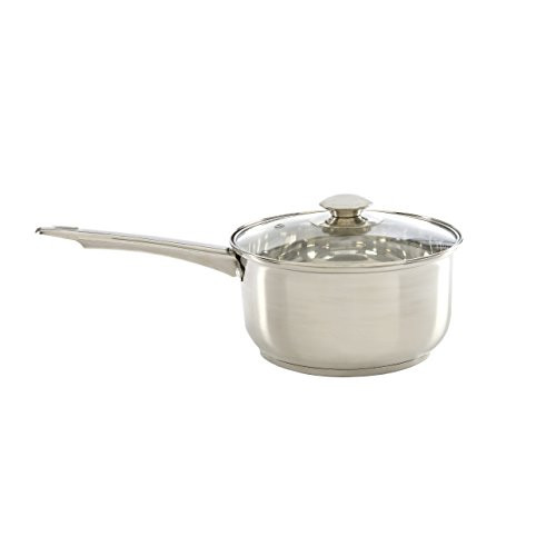 Ecolution Pure Intentions Saucepan 2 Quart - Vented Tempered Glass Lid - Stainless Steel