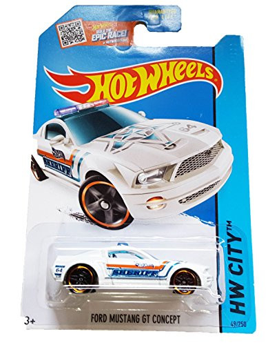 Hot Wheels 2015 HW City Ford Mustang GT Concept (Police Car) 49/250, White