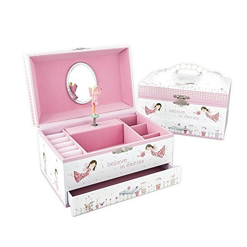 Fairy Blossom Classic Musical Jewelry Box Plays Dance of the Sugar Plum Fairy