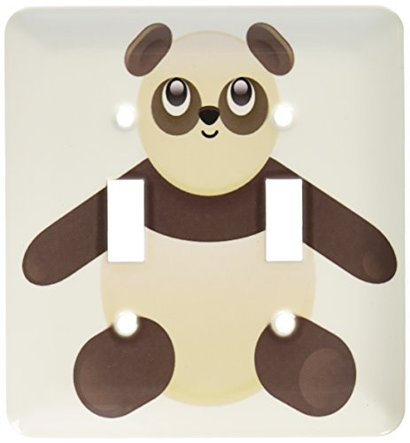 3dRose lsp_43712_2 Black n White Panda Toggle Switch
