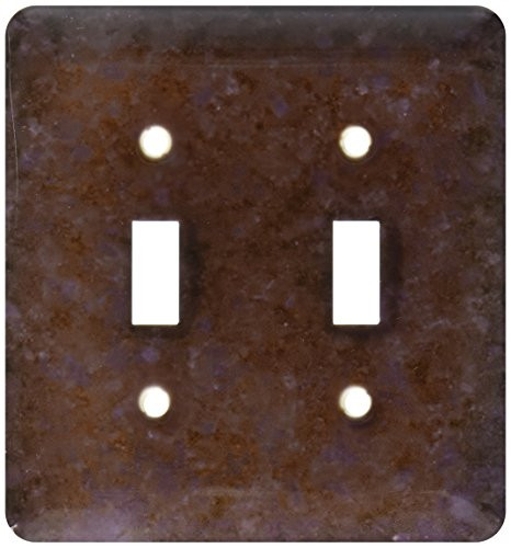 3dRose lsp_97940_2 Black Pearl granite print Double Toggle Switch, Multicolor