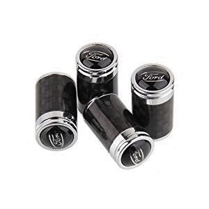4pcs Carbon Fiber Auto Car Wheel Tire Air Valve Caps Stem Cover Auto Car Accessories Continental Designed Ford