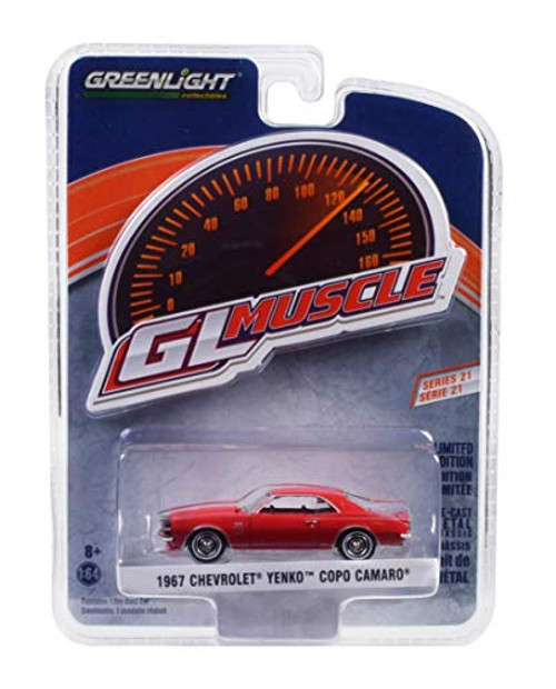 1967 Chevrolet Yenko Copo Camaro Rally Red Greenlight Muscle Series 21 1/64 Diecast Model Car by Greenlight 13230 A