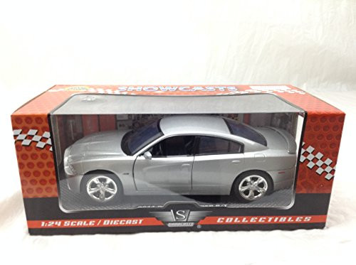 Motormax 73354 2011 Dodge Charger R/T Hemi Silver 1/24 Diecast Model Car