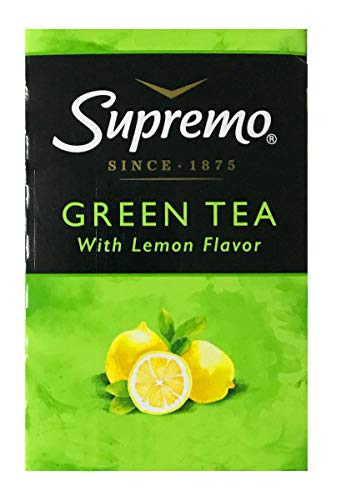 Supremo Green Tea With Lemon Flavor, 40 Tea Bags, from Chile