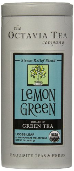 Octavia Tea Lemon Green (Organic Green Tea) Loose Tea, 2.01-Ounce Tins (Pack of 2) Octavia Tea Lemon Green (Organic Green Tea) Loose Tea, 2.01-Ounce Tins (Pack of 2)