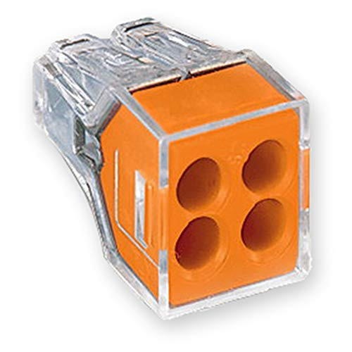 Wago 773-164 Push Wire Connector - 4 Conductor  10 PK