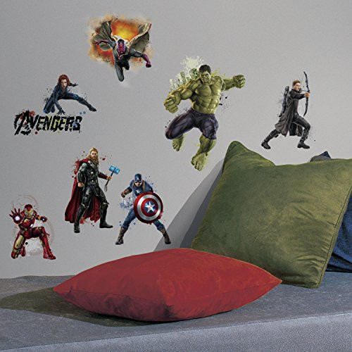 RoomMates RMK2834SCS Avengers Age of Ultron Peel & Stick Wall Decals, 14 Count