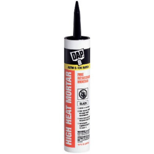Dap 18854 High Heat Mortar Raw Building Material, Black