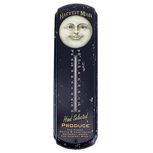 Design Toscano Harvest Moon Thermometer Wall Hanging Sculpture