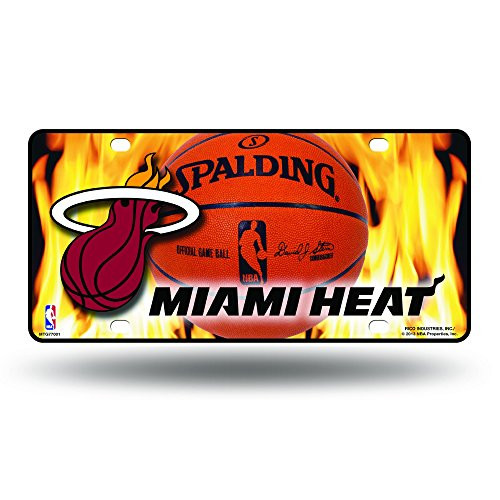 NBA Miami Heat Metal License Plate Tag