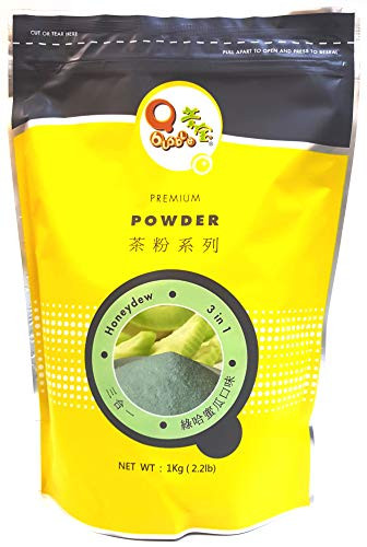 Qbubble Tea Honeydew Powder, Green, 2.2 Pound