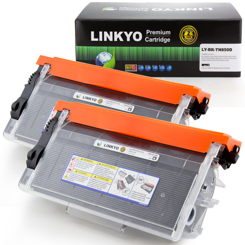 LINKYO Replacement for Brother TN850 TN-850 TN820 Toner Cartridge (Black, High Yield, 2-Pack) LINKYO Replacement for Brother TN850 TN-850 TN820 Toner Cartridge (Black, High Yield, 2-Pack)
