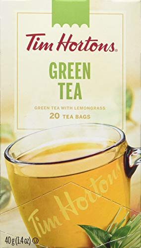 Tim Hortons Green Tea Bags, 20 count, 40g | 1.4oz {Imported from Canada}