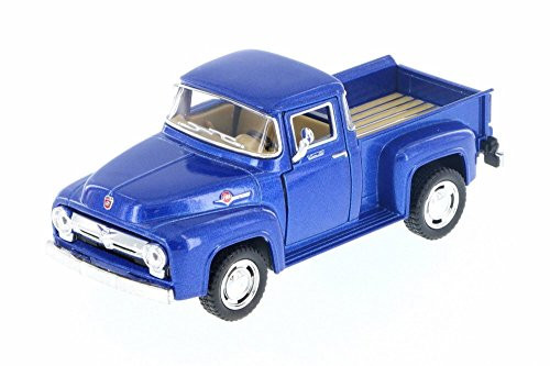 Kinsmart 1956 Ford F-100 Pickup, Blue 5385D - 1/38 Scale Diecast Model Toy Car but NO BOX