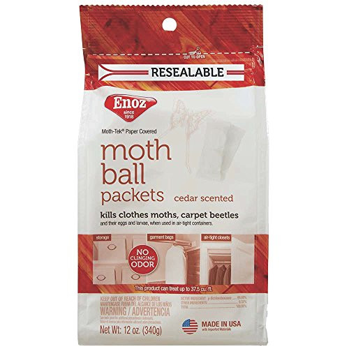 Enoz Moth Tek Packets Cedar Scent, 12 oz.
