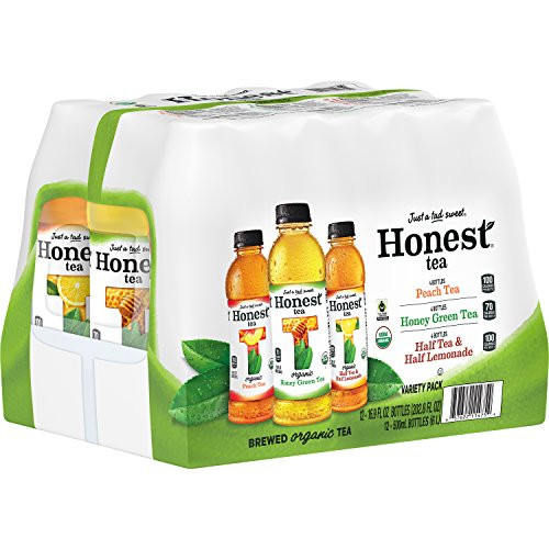 Honest Tea Organic Fair Trade Variety Pack Gluten Free, 16.9 Fl. Oz, 12 Pack