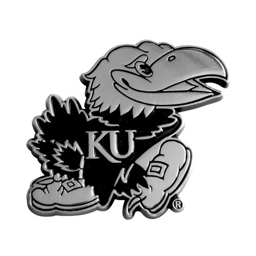 FANMATS  14908  NCAA University of Kansas Jayhawks Chrome Team Emblem