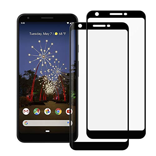 Feitenn Google Pixel 3A XL Tempered Glass, Pixel 3A XL Screen Protector, Full Clear Film Anti-Fingerprint Bubble Free Gorilla Glass Case Friendly Coverage for Google Pixel 3A XL - 2 Pack