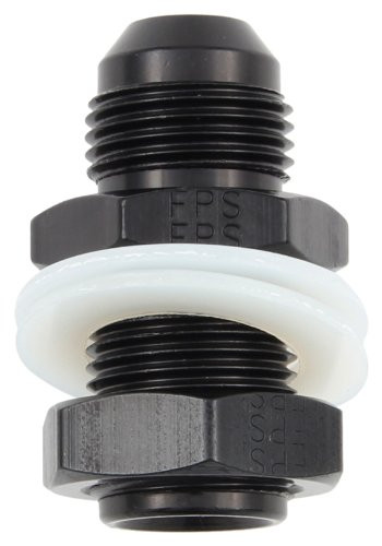 Fragola 483112-BL Black Size (-12) Fuel Cell Bulkhead Fitting